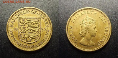 МОНЕТЫ МИРА 03-18 - Джерси - 0,25 шиллинга (1957) №3-3