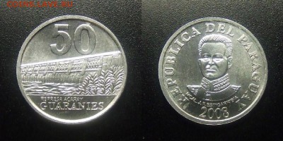 МОНЕТЫ МИРА 03-18 - Парагвай - 50 гуарани (2008) «Плотина Акарай» №1-2-3-4-5