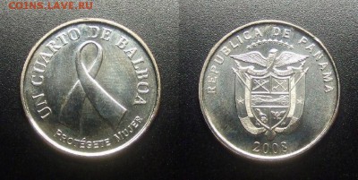 МОНЕТЫ МИРА 03-18 - Панама – 0,25 бальбоа (2008) «Защита матерей»