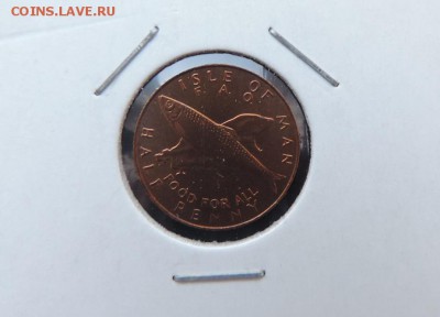 МЭН пол пенни 1977г., РЫБА FAO ДО 15.03. - пол пенни 1977г., FAO селёдка В..JPG