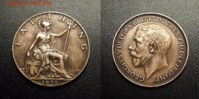 МОНЕТЫ МИРА 03-18 - Великобритания – 1 фартинг (1925) «Георг V»