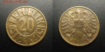 МОНЕТЫ МИРА 03-18 - Австрия – 20 грошей (1950)