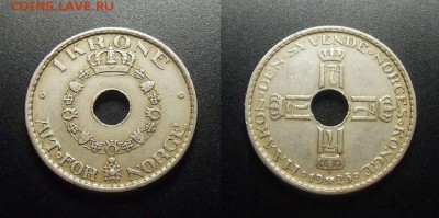 МОНЕТЫ МИРА 03-18 - Норвегия – 1 крона (1925)