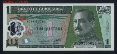 Гватемала 1 кетцаль 2012 (полимер) unc 17.03.18 22:00 мск - 2