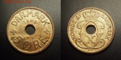 МОНЕТЫ МИРА 03-18 - Дания – 5 эре (1928) №1-3