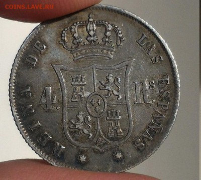 Испания, 4 реала 1858, до 15.03.18 в 22.00 - P_20180309_162901