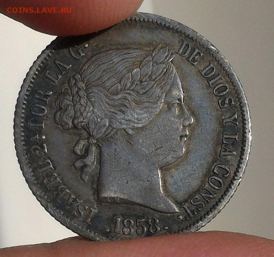Испания, 4 реала 1858, до 15.03.18 в 22.00 - P_20180309_162906