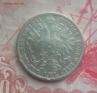 1 флорин 1891 Австрия до 14.03.18 22-10 - 462B2630-5D91-436F-8444-619498DC024B