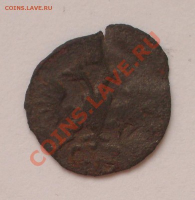 Браки монет царской России - 1722 - полушка ВРП (двойной удар)2