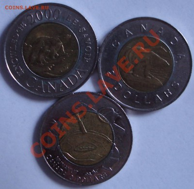 Канада, биметал ($2-2шт,1$-1шт), 22.00 по Москве, 9.04.11 - DSC00029.JPG