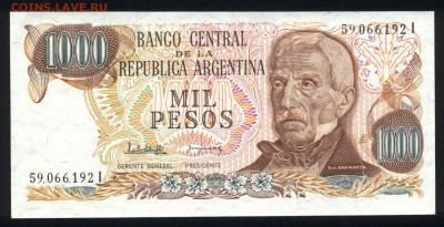 Аргентина 1000 песо 1976-1983 unc 18.03.18 22:00 мск - 2