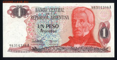 Аргентина 1 песо 1976-1983 unc   18.03.18 22:00 мск - 2