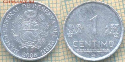 Перу 1 сентимо 2008 г., до 19.03.2018 г. 22.00 по Москве - Перу 1 сентимо 2008 402