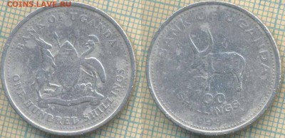 Уганда 100 шиллингов 1998 г., до19.03.2018 г. 22.00 по Моск - Уганда 100 шиллингов 1998  396