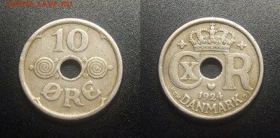 МОНЕТЫ МИРА 03-18 - Дания – 10 эре (1924) №3-2