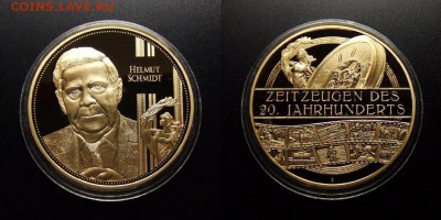 МОНЕТЫ МИРА 03-18 - Медаль (Германия) «Известные люди Германии – Гельмут Шмидт»