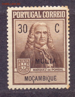 Мозамбик, маркиз Помбал, 1925г гашеная до 16.03.18 22:00 МСК - мозамбик помбал