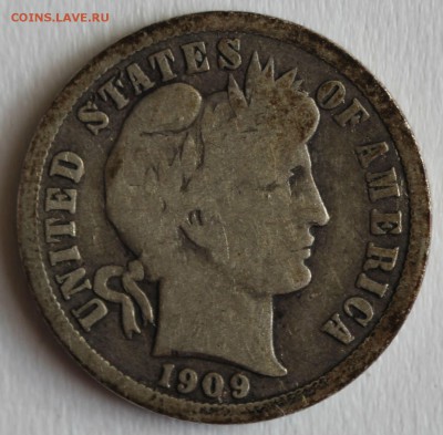 С РУБ. USA ONE DIME 1909г. BARBER  до 19.03 в 22-00 - IMG_1265.JPG