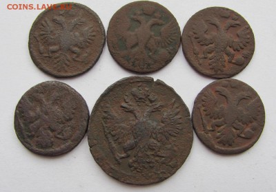 5 полушек и деньга 1734-51г  до 17.03.18 - Безымянный