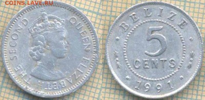 Белиз 5 центов 1991 г., до 20.03.2018 г. 22.00 по Москве - Белиз 5 центов 1991  415