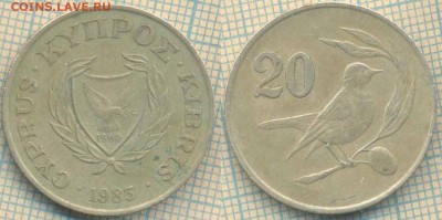 Кипр 20 центов 1983 г., до 20.03.2018 г. 22.00 по Москве - Кипр 20 центов 1983  313