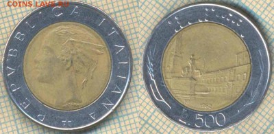 Италия 500 лир 1982 г., до 20.03.2018 г. 22.00 по Москве - Италия 500 лир 1982  93