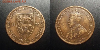 МОНЕТЫ МИРА 03-18 - Джерси – 1-12 шиллинга (1923) «Георг V» (тип №1) №1-2