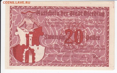 Нотгельд-Эфердинг 20 геллеров 1920 г. до 20.03 в 22.00 - IMG_20180314_0019