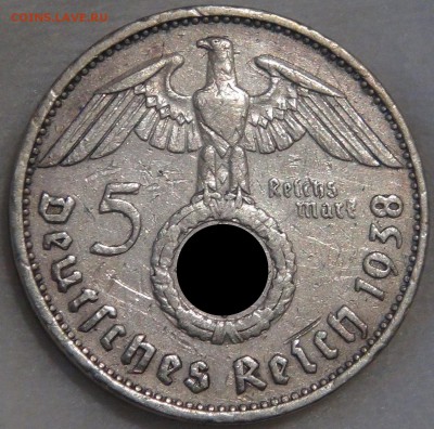 Германия-Третий рейх 5 рейхсмарок 1938 Е - 18.03.18 вс.22-30 - DSC00424.JPG