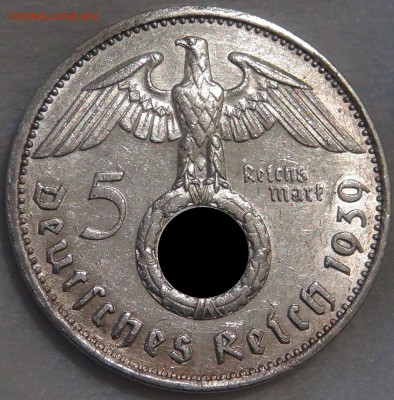 Германия-Третий рейх 5 рейхсмарок 1939 Е - 18.03.18 вс.22-30 - DSC00456.JPG