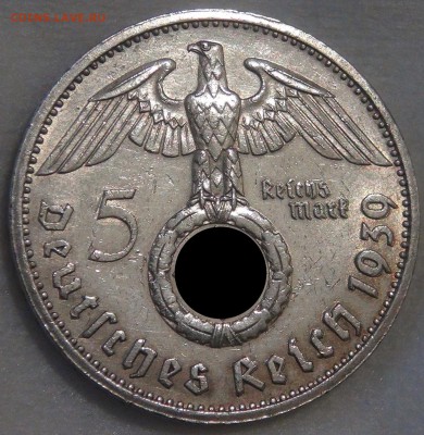 Германия-Третий рейх 5 рейхсмарок 1939 G - 18.03.18 вс.22-30 - DSC00368.JPG