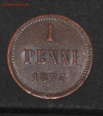 1 пенни 1875 г. АU. - пенни ррр