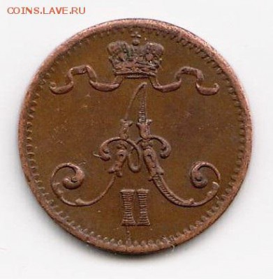 1 пенни 1875 г. АU. - пенни у с 001