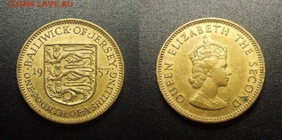 МОНЕТЫ МИРА 03-18 - Джерси - 0,25 шиллинга (1957) №2-3
