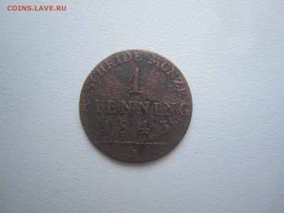 Германия, 1 пфеннинг 1843 со 100 руб. до 18.03.18 20.00МСК - IMG_2803.JPG