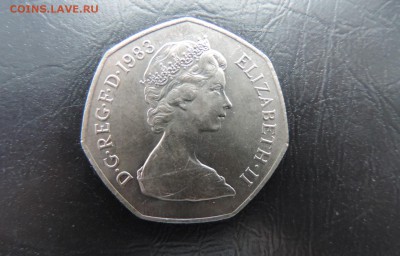ВЕЛИКОБРИТАНИЯ 50 пенсов 1983г., ДО 19.03. - 50 пенсов 1983г. В..JPG