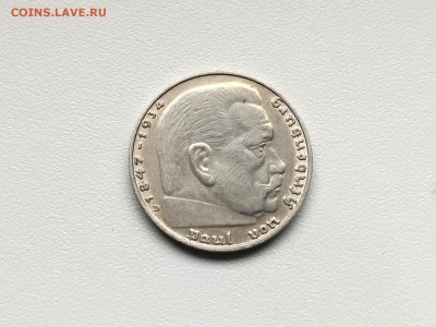 ГЕРМАНИЯ(РЕЙХ),2 рейхсмарки 1936D(Гинденбург)!до 18.03.2018 - IMG_20180308_143318_HDR