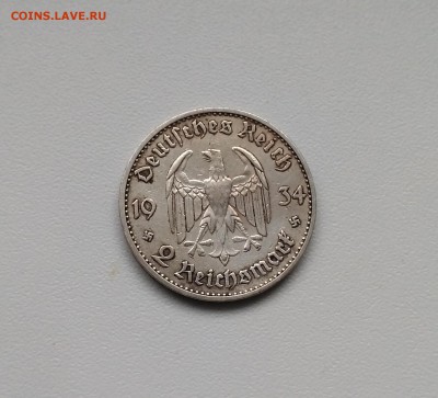 ГЕРМАНИЯ(РЕЙХ),2 рейхсмарки 1934А(Кирха)!до 18.03.2018 - фото 3 марта 2018 016