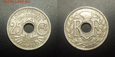 МОНЕТЫ МИРА 03-18 - Франция – 25 сантимов (1932) №1-2