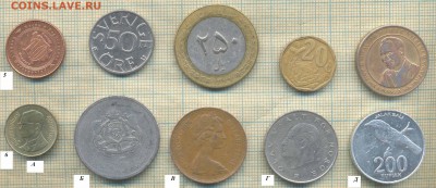 Иностранные монеты разные фикс по 10 руб - 10 3