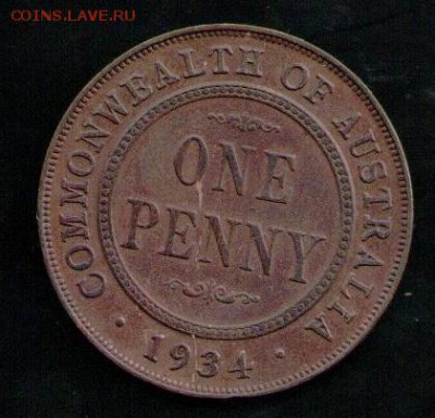 АВСТРАЛИЯ 1 ПЕННИ 1934 - 3 001