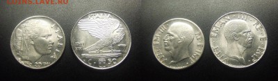 МОНЕТЫ МИРА 03-18 - Италия - набор (20ч. + 50ч.) (1941) №4-2