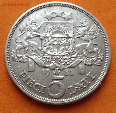 Латвия 5 лат 1931г и 2 лат 1926г, до 22.03.18г - image