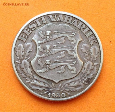 Эстония 2 кроны 1930г , до 22.03.18г - image