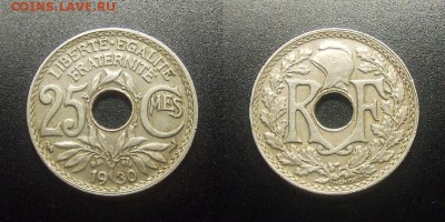 МОНЕТЫ МИРА 03-18 - Франция – 25 сантимов (1930)