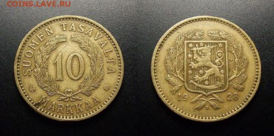 МОНЕТЫ МИРА 03-18 - Финляндия – 10 марок (1928)