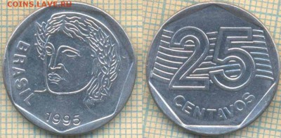 Бразилия 25 сентаво 1995 г., до 23.03.2018 г. 22.00 по Москв - Бразилия 25 сентаво 1995  464