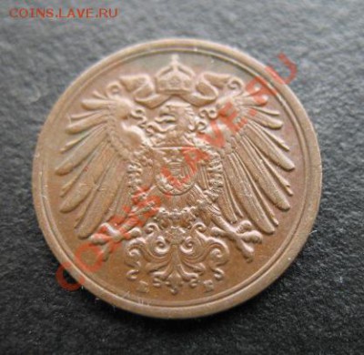 Германия, 1910 г, 1 пф, до 12.04 в 21-00 мск - г 1910 1 а