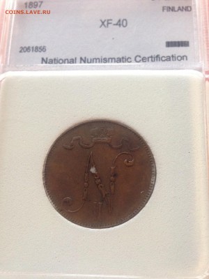 5 пенни 1897г. Русская Финляндия , до 23.03.18г. - 5-1897-1