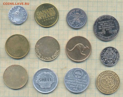 Жетоны иностранные , фикс-цена 30 руб. - жетон 1а